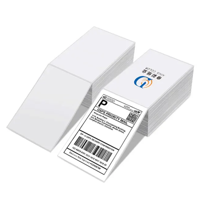 Premium Coated Three Proof 100mm X 150mm Blank Adhesive Shipping Direct 4x6 Fanfold Thermal Labels
