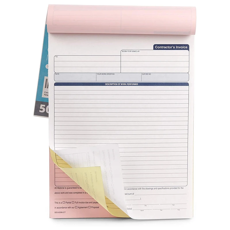 Manufacturer Professional Order Forms Duplicate Invoice Security Paper Security Computer Form Offset Printing