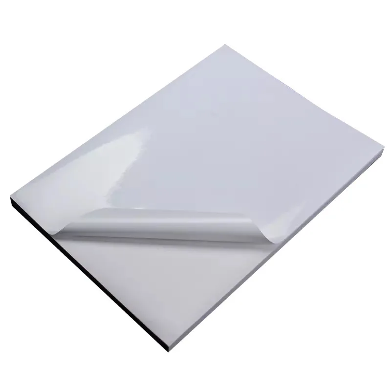 Printable Waterproof Glossy Vinyl Sticker A4 Self-Adhesive Photo Paper for Inkjet Printer
