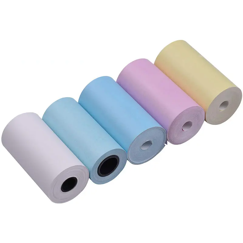Colorful Paper Rolls In Pastel Tones