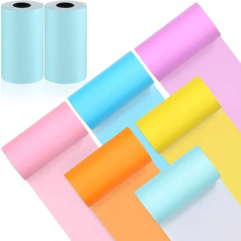 Colorful Printing Paper Rolls Assorted Colors