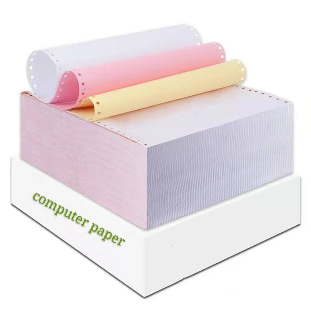 Computer Paper Roll Multi Color Pink Yellow White