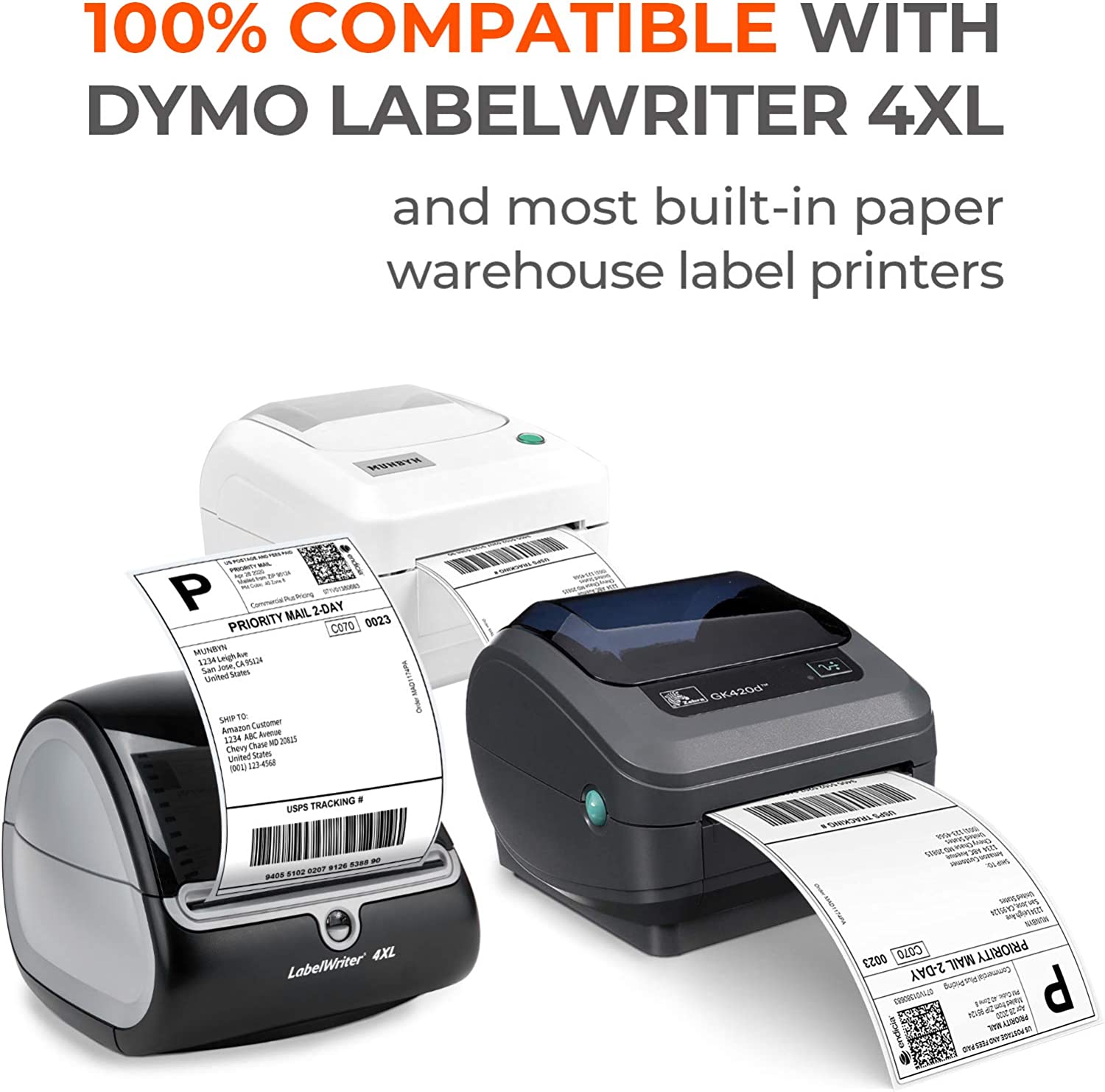 Fanfold Label Printer