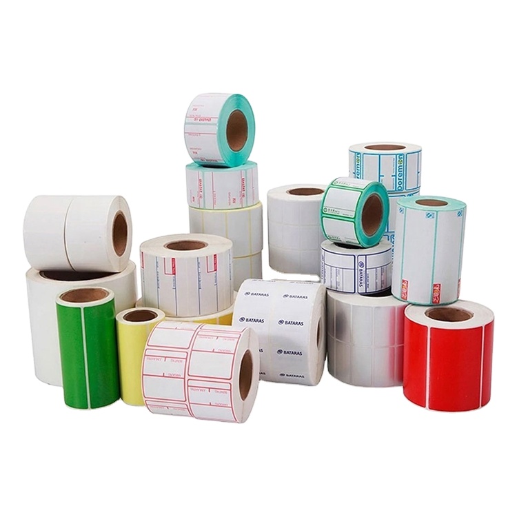 Label Rolls Colorful Printed Stickers Package