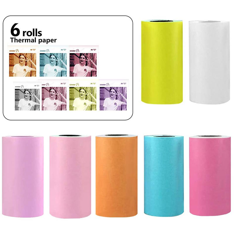 Six Color Thermal Paper Rolls 1
