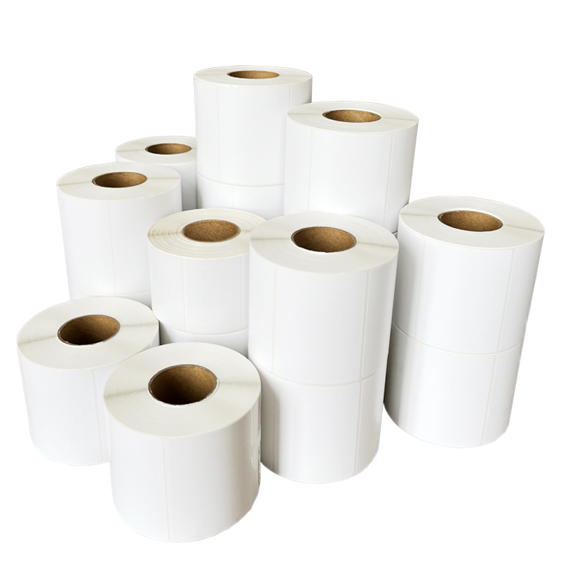 White Adhesive Labels