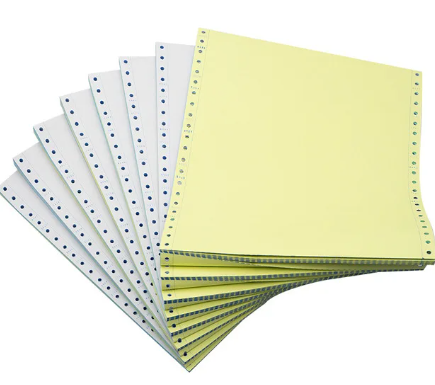 4 Part Carbonless Paper in Financial Audit Documentation