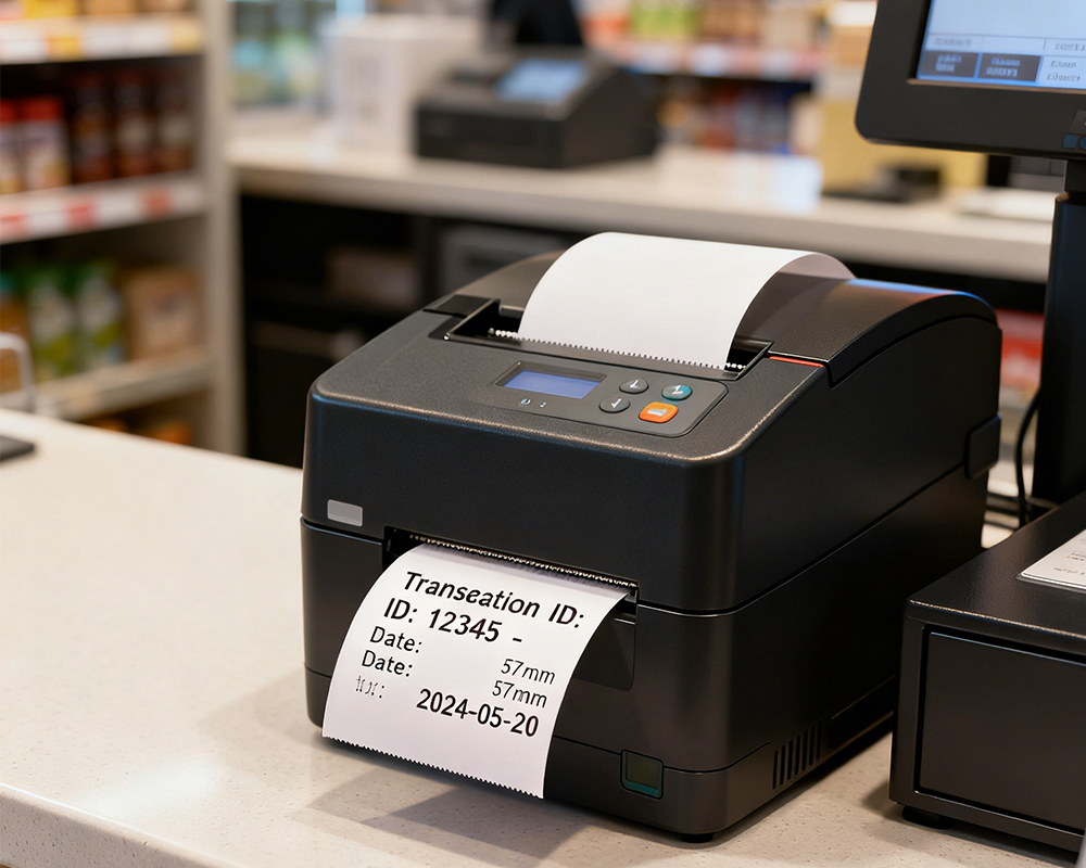57mm Thermal Paper Rolls 100% Wood Pulp Ensures Smooth Printing