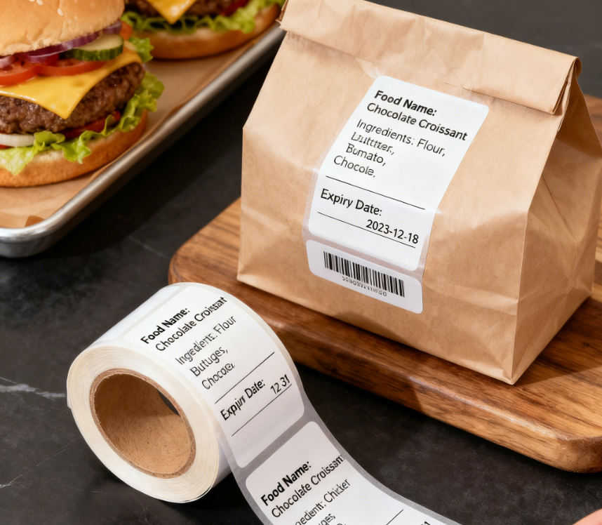 Adhesive Thermal Paper Oilproof Surface Withstands Grease